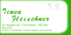 timea fleischner business card